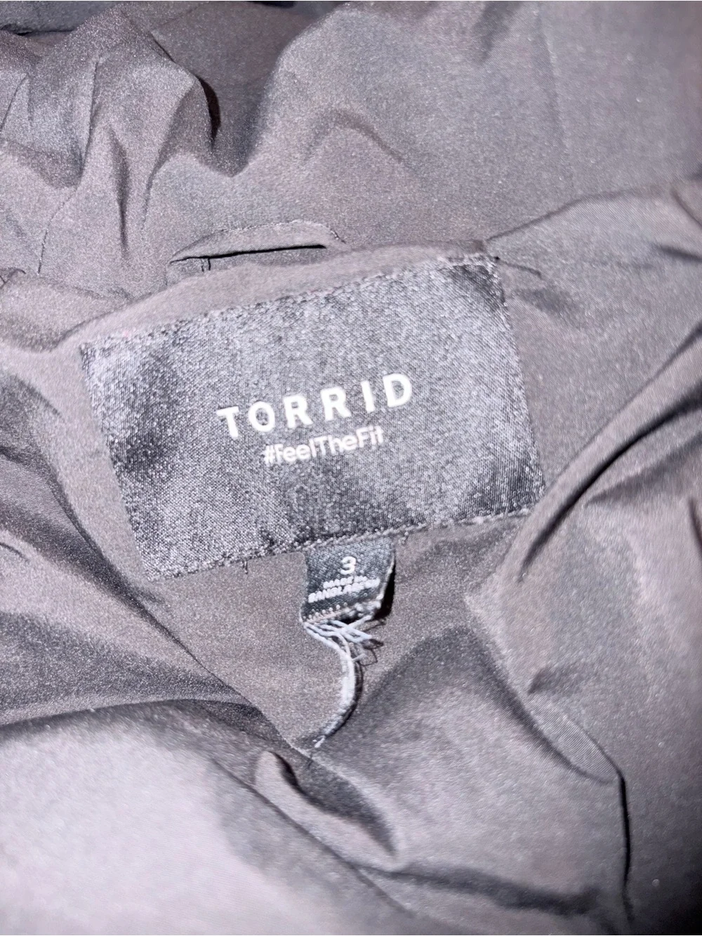 torrid Black & White Tweed Puffer Jacket with Hood